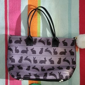 Harvey's Calif. Rare Rabbits Seatbelt Bag With Cottontail Carrot Keychain